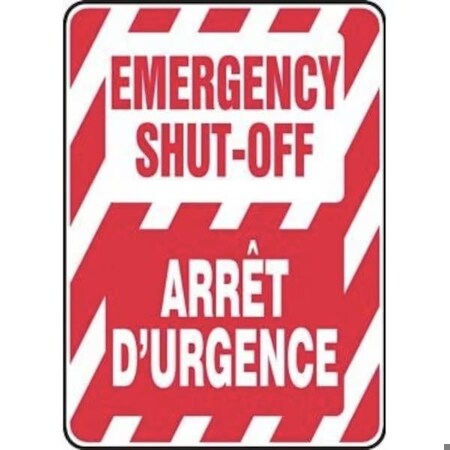 Accuform BILINGUAL SAFETY SIGN EMERGENCY FBMELC538VA FBMELC538VA